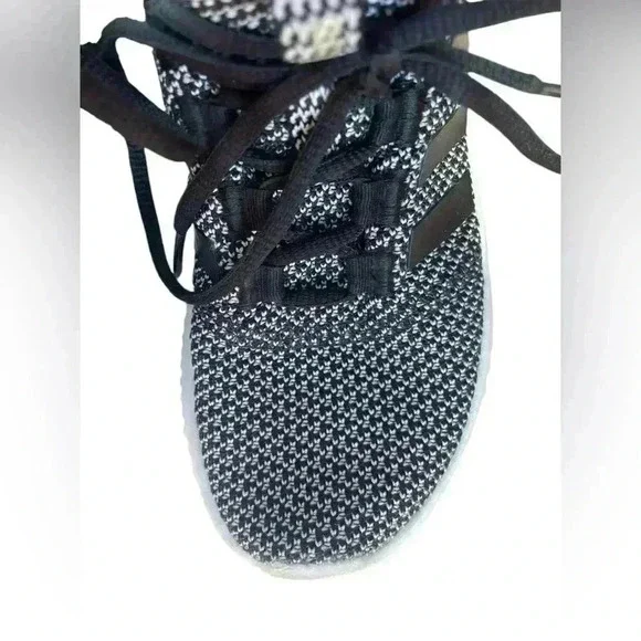 Adidas kids Cloudfoam Pure Running Sneakers Black White AQ1689 Kids Sz 1.5 used - Picture 6 of 9